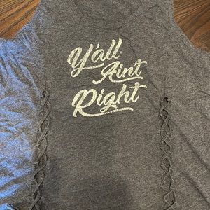 Idyllwind Graphic Tank “Y’all Ain’t Right”